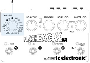Selector de tipo de delay