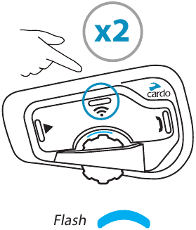 Configurar intercomunicador Cardo A&ntilde;adir 3.er motorista Paso 2