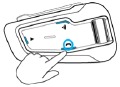 Para emparejar una unidad de grupo de intercomunicador Bluetooth que no sea de Cardo, paso 5