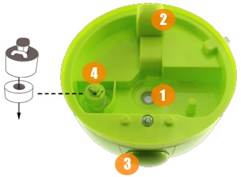 Base del humidificador