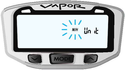 Programar kil&oacute;metros o millas por hora