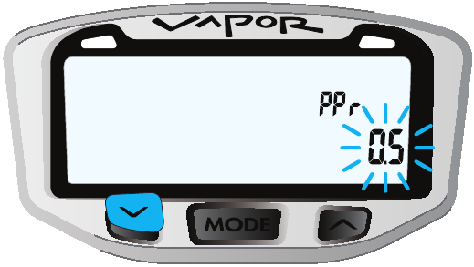 Programar los pulsos por revoluci&oacute;n (PPR) Paso 1