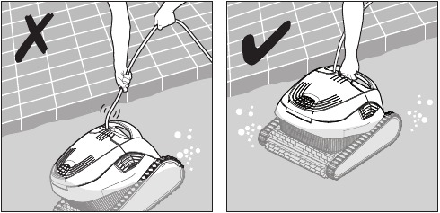 C&oacute;mo sacar el limpiafondos de la piscina Paso 2