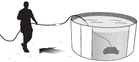 RECOGER EL LIMPIAFONDOS DE LA PISCINA Paso 1