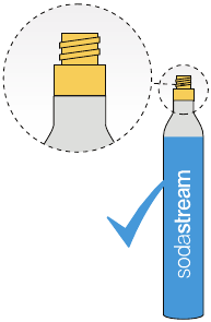 CILINDRO DE SISTEMA DE TORNILLO DE CO2 SODASTREAM&reg; COMPATIBLE