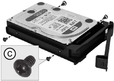 Instalaci&oacute;n de 2.5"SSD / 3.5"HDD Paso 4