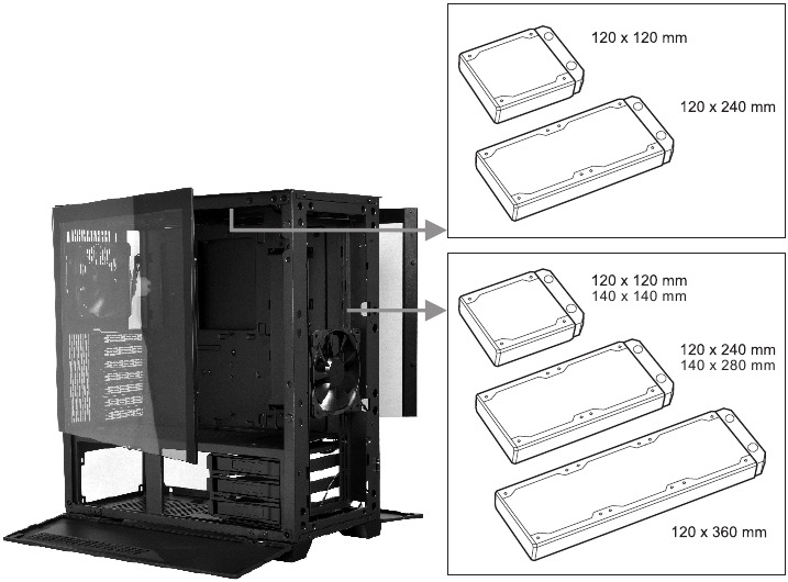 Soporte para radiador y refrigeraci&oacute;n Paso 1