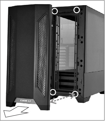 Retirar el panel frontal Paso 4
