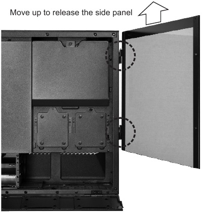 Retirar el panel lateral Paso 3