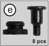 Tornillos / Anillos antivibraci&oacute;n para el montaje de SSD de 2.5"