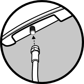 Montar la antena interior Paso 3
