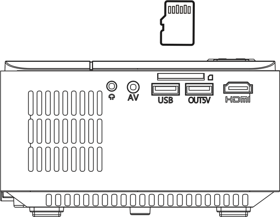 Reproducci&oacute;n de medios desde una tarjeta USB/SD Paso 1