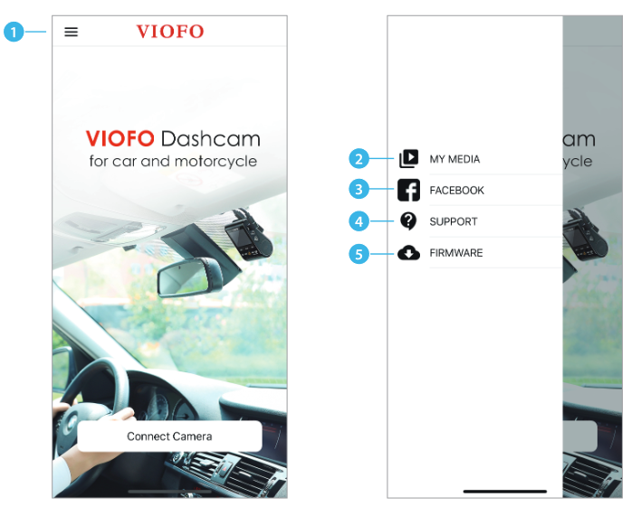 Revisar y controlar en el tel&eacute;fono inteligente - Vista general del dise&ntilde;o de la APP 1
