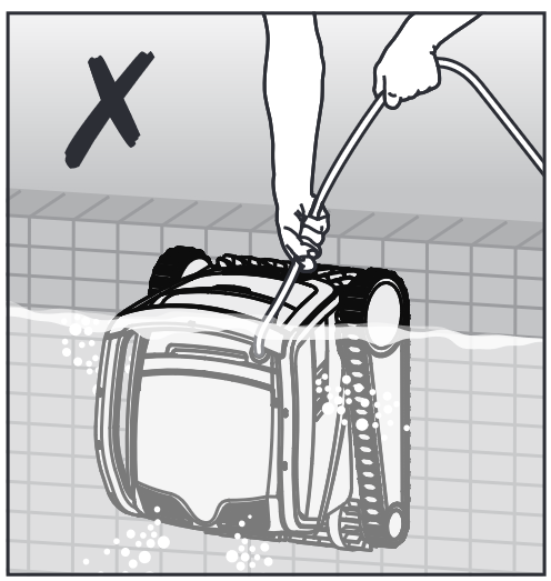 USO DEL LIMPIAFONDOS ROB&Oacute;TICO - Extracci&oacute;n del robot de piscina Paso 3