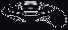 Cable de micr&oacute;fono SpeakEasy de 1 bot&oacute;n