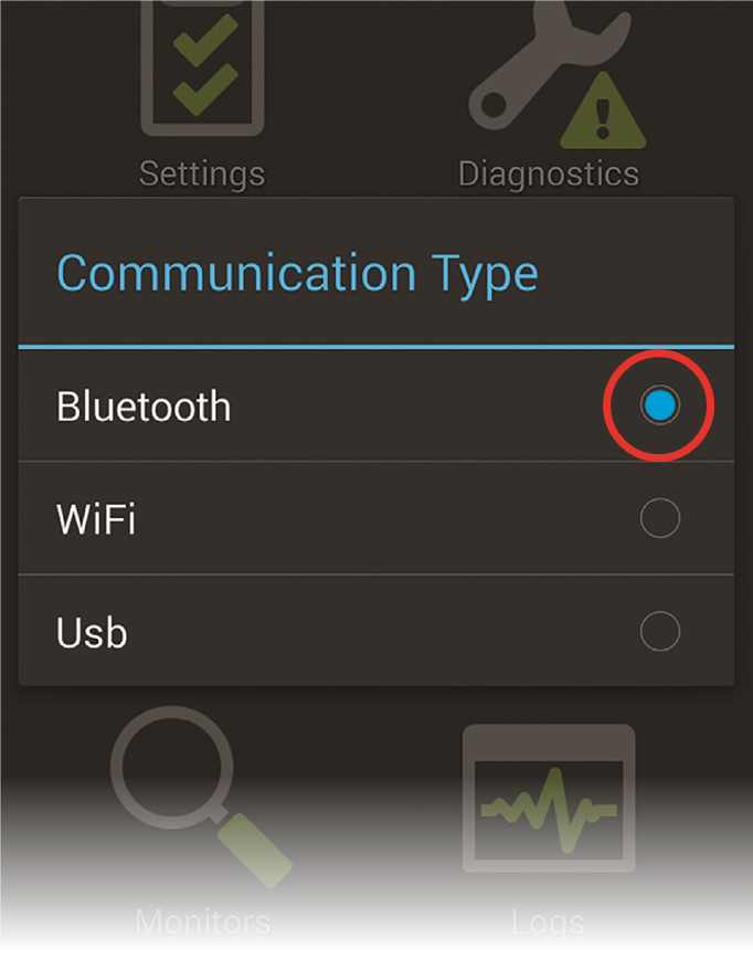 Elige 'Bluetooth'