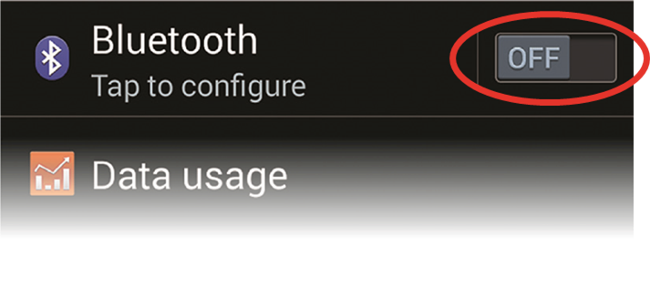 Abre la aplicaci&oacute;n 'Settings' (Ajustes) y activa 'Bluetooth'