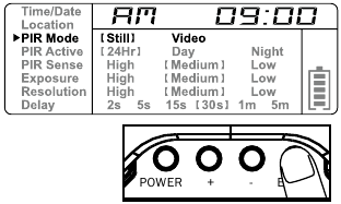 PIR Mode Step 1