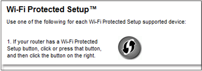 Conexi&oacute;n con el bot&oacute;n de Wi-Fi Protected Setup