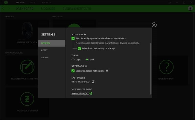 VENTANA DE CONFIGURACI&Oacute;N