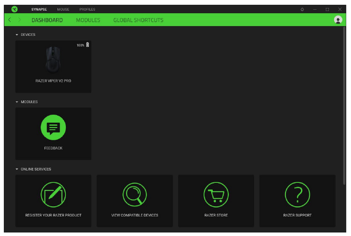 CONFIGURACI&Oacute;N - La pesta&ntilde;a Synapse - Panel