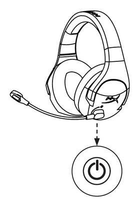 Emparejamiento manual de los auriculares y el adaptador inal&aacute;mbrico Paso 2
