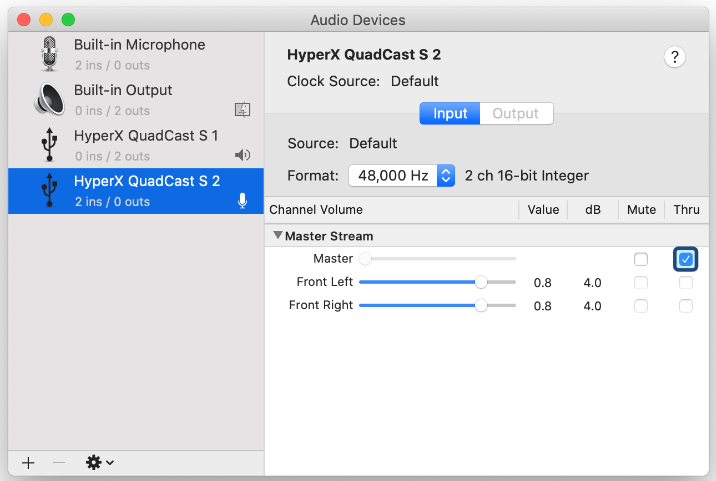 Control de la monitorizaci&oacute;n del micr&oacute;fono en macOS Paso 2