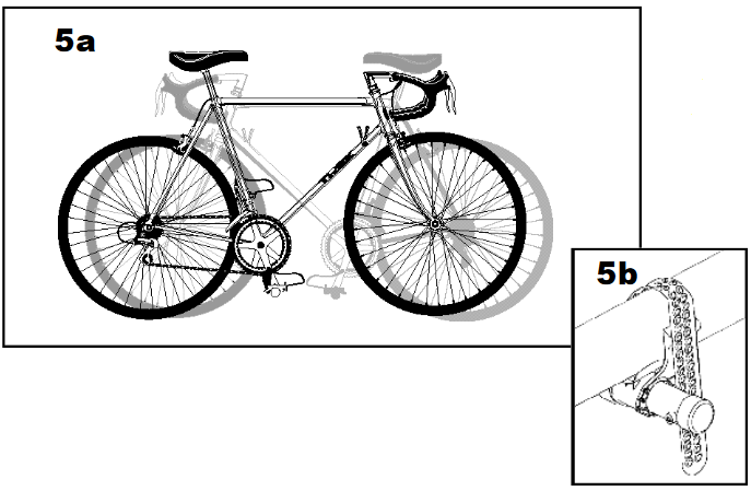 Cargar y asegurar las bicicletas - Paso 1