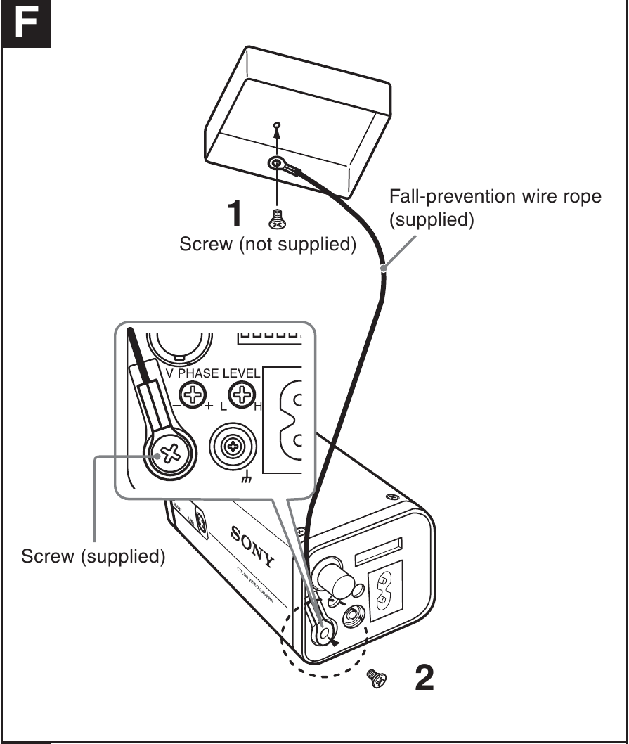 Fijaci&oacute;n del cable de acero de prevenci&oacute;n de ca&iacute;das
