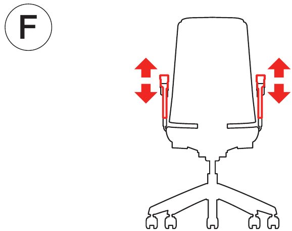 Armrests height - Step 1