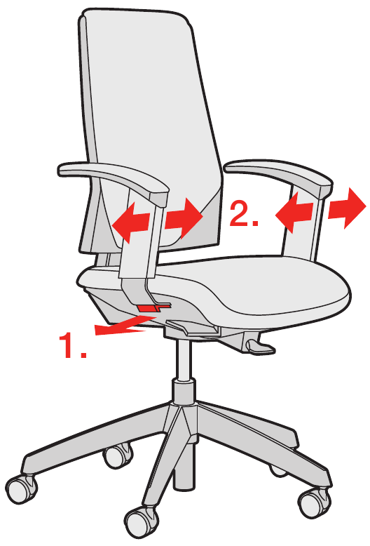 Armrests width - Step 2