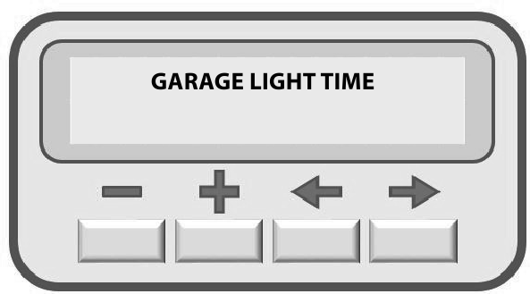 Funci&oacute;n para aumentar o disminuir el tiempo de luz de garaje