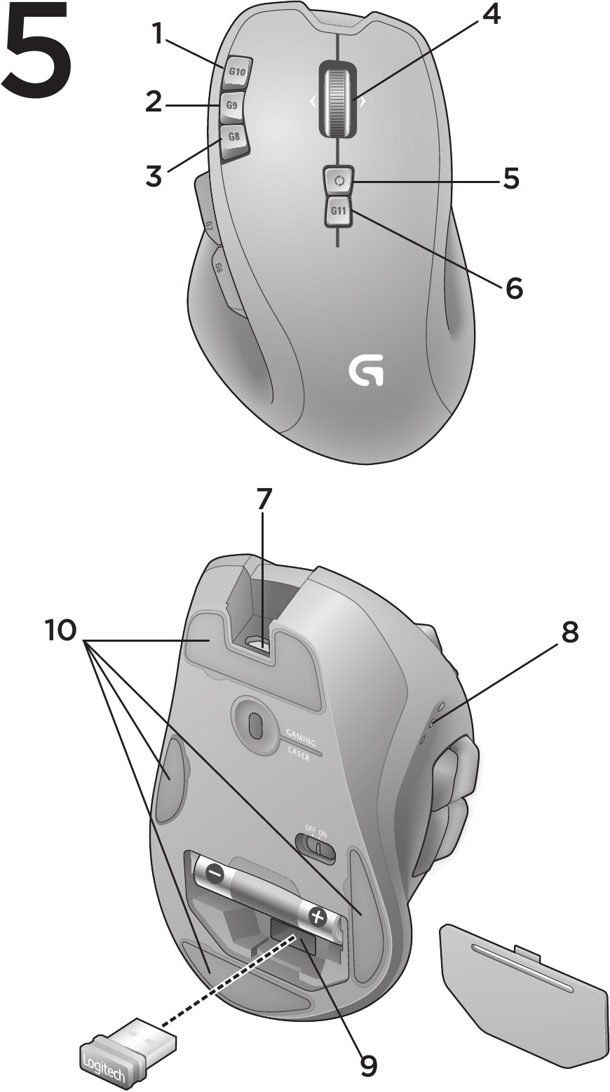 Logitech G700 Programming Logitech G700s - Guía de configuración del ratón para juegos recargable ...