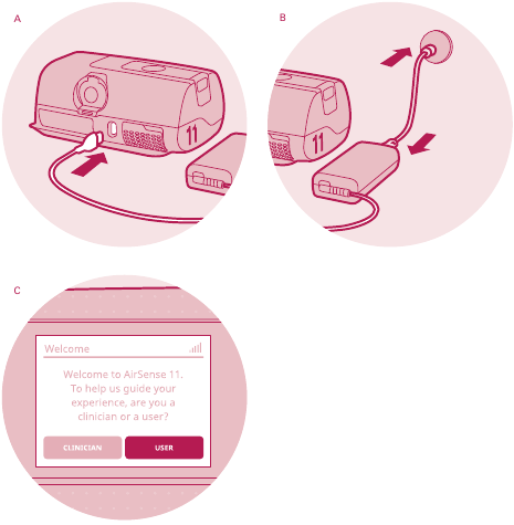 Configuraci&oacute;n de su m&aacute;quina AirSense 11