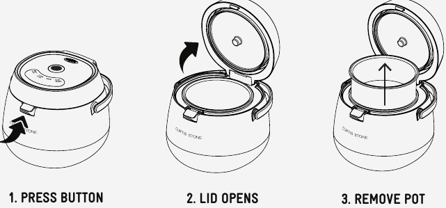 Funcionamiento de su multi olla - Retirar la olla extra&iacute;ble