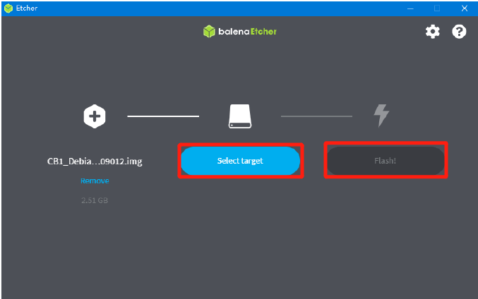 Escribir sistema operativo (OS) usando balenaEtcher - Paso 2