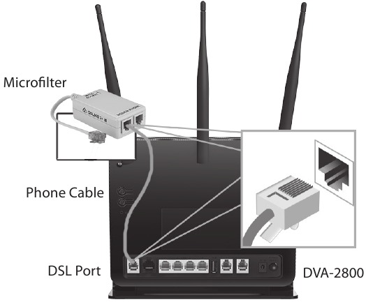 Conecte su Router M&oacute;dem - Paso 1