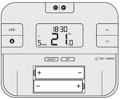 Restablecimiento del termostato RT510TX+