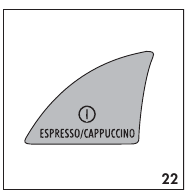 Imagen del bot&oacute;n ESPRESSO/CAPPUCCINO ON/OFF