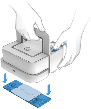 Expulsa la mopa de limpieza y prepara Braava jet para el pr&oacute;ximo uso
