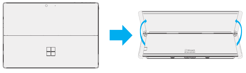 Ubicaci&oacute;n del n&uacute;mero de serie y modelo de Surface Go 2
