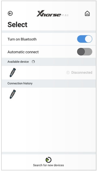 Conectar al tel&eacute;fono inteligente - Paso 1