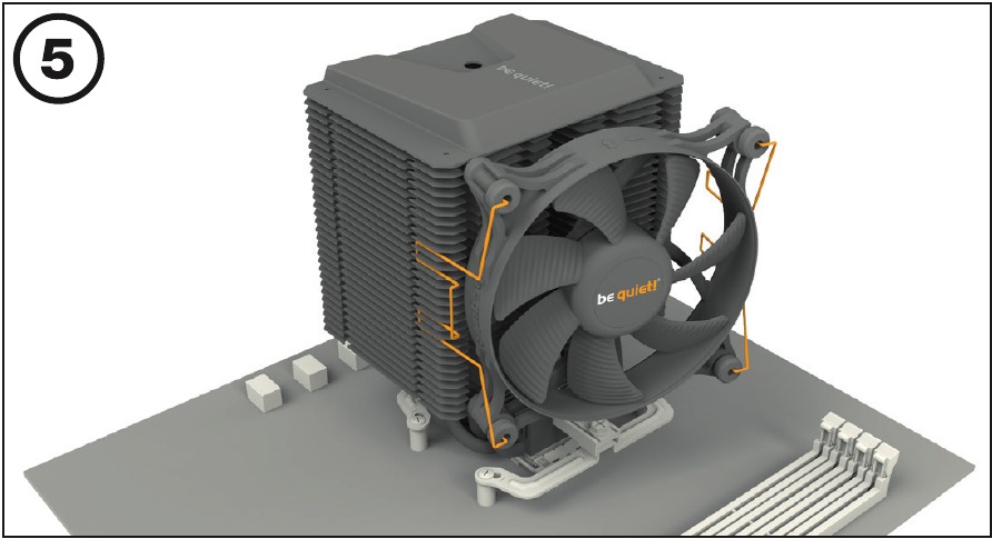 AMD: AM5/AM4 - Fijaci&oacute;n del ventilador del disipador