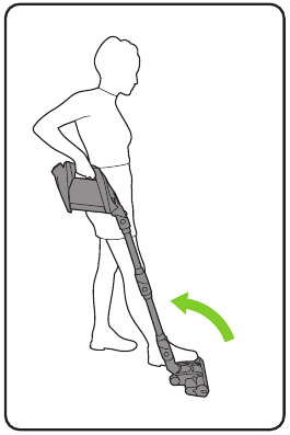 Paso para utilizar el aspirador en el suelo
