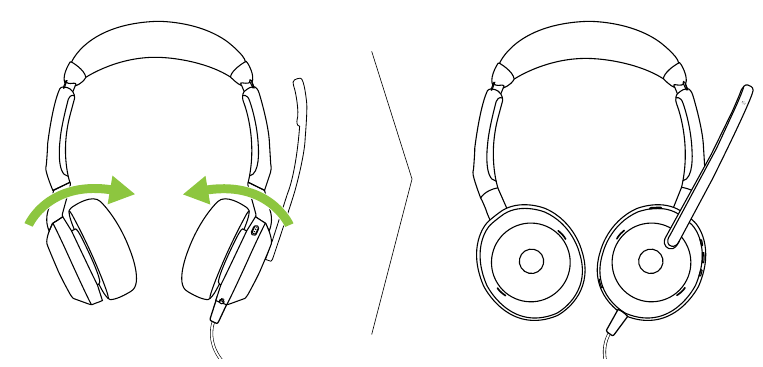 Auriculares plegables