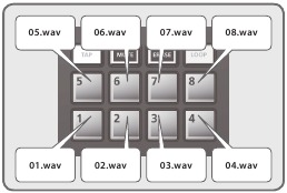 Asignaci&oacute;n de archivos a los pads