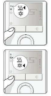 Cambiar del modo calefacci&oacute;n al modo refrigeraci&oacute;n