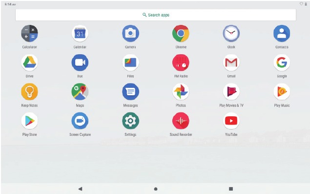 ACERCA DE LAS APLICACIONES - Pantalla del Launcher