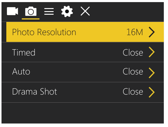 Modo de configuraci&oacute;n de foto
