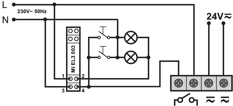 DIAGRAMAS DE CABLEADO - detector de movimiento e interruptor de tiempo